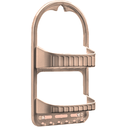 Полка OZER-B-015 для ванной 2-яр прямая бежевый