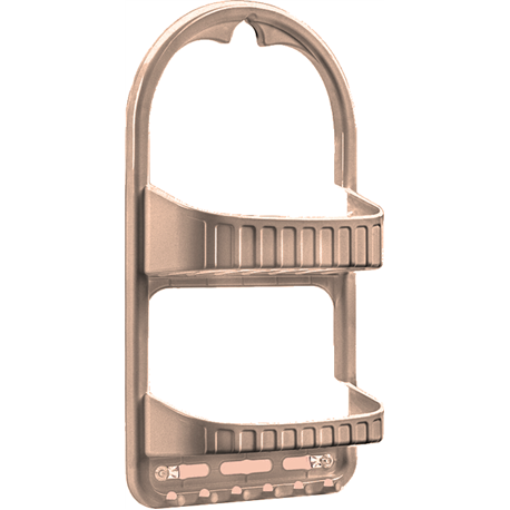 Полка OZER-B-015 для ванної 2-яр пряма бежевий