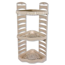 Полка Гарант угловая 3-яр ПГ-3003 капучино