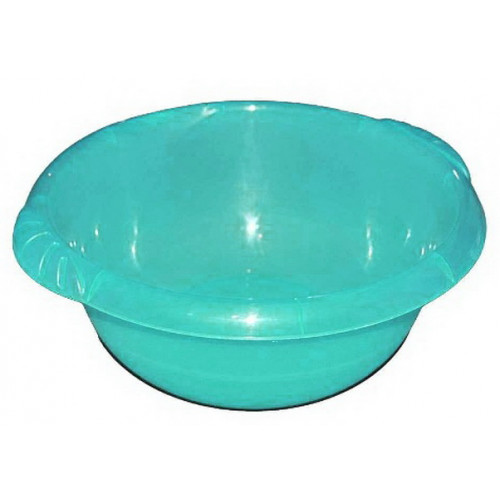 Миска S 20л ручки ракушки бирюза