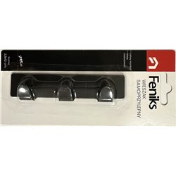 Вішалка самоклеюча на планці 3 гачка 74273 на блістері чорний