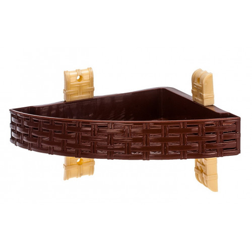 Полка R-plastic ротанг 1-яр кутова...