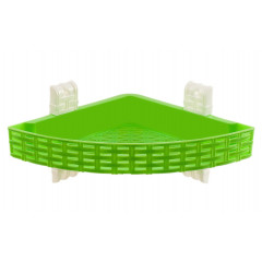 Полка R-plastic ротанг 1-яр кутова салатовий