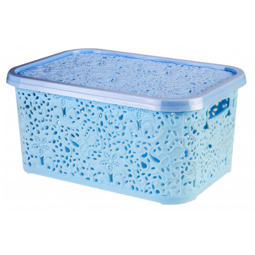 Корзина Ажур R 22л с крышкой