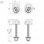 Фурнитура для сидения унитаза СУ-3