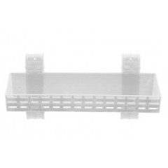 Полка R-plastic ротанг 1-яр прямая белый