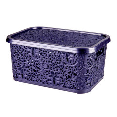 Кошик Ажур R 6л з кришкою баклажан