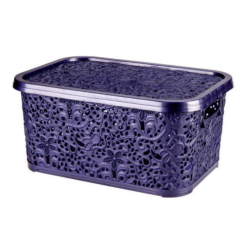 Кошик Ажур R 6л з кришкою баклажан
