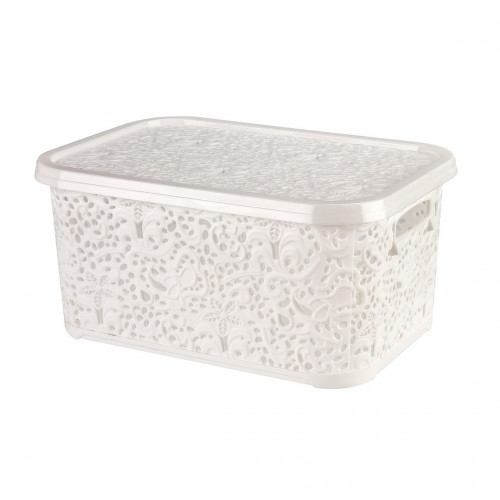 Кошик Ажур R 6л з кришкою білий