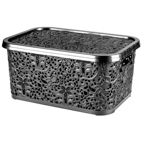Кошик Ажур R 10л з кришкою металік