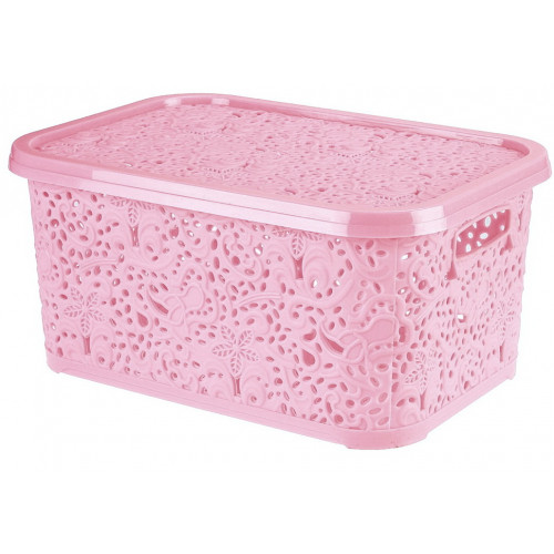 Кошик Ажур 22л R з кришкою пудра