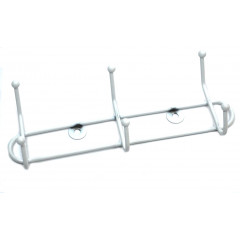 Вешалка настенная ПТ 3 крючка белый