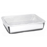 Судок 2211 нерж прямокутний з кришкою 1200мл