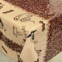 Клеенка 1,37*30м рулон силикон 8457A зерна кофе