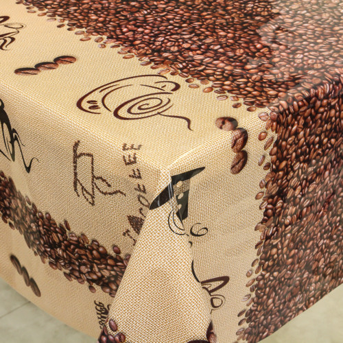 Клеенка 1,37*30м рулон силикон 8457A зерна кофе