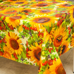 Клейонка 1,37*30м рулон силікон 8724A соняшники