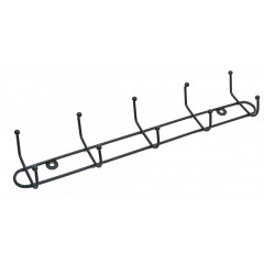 Вешалка настенная ПТ 5 крючков черный