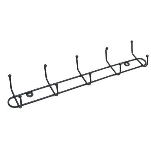Вішалка настінна ПТ 5 гачків чорний