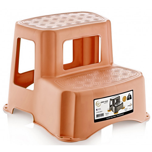 Табурет-лесенка OZER-B-001 2 ступеньки бежевый