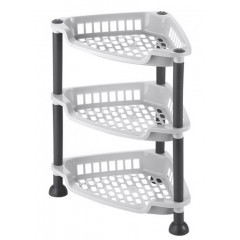 Етажерка на стіл 3-яр 5160 04 кутова 28х20х42,5см білий