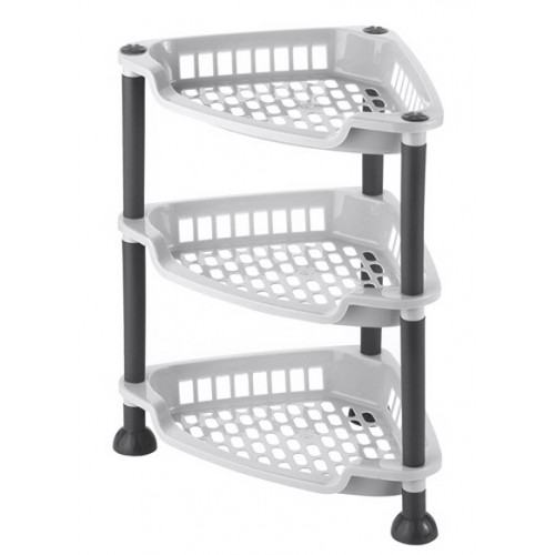 Этажерка на стол 3-яр 5160 04 угловая 28х20х42,5см белый