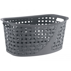 Корзина для белья 2129 08 Slim Без крышки 25л антрацит 495x360x220 