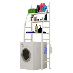 Полка стойка R30889 органайзер для стиральной машины металл прямая 65х25х165см