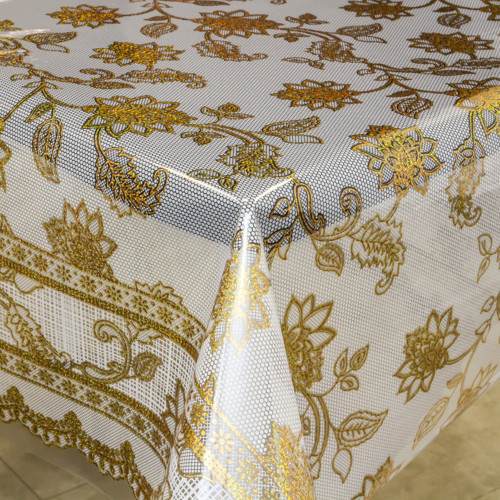 Клеенка 1,37*20м рулон силикон Лазер 019BA