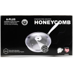 Сковорода 3056 нерж соты 24см с крышкой в коробке