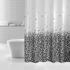 Штора Миранда EFES черные квадратики