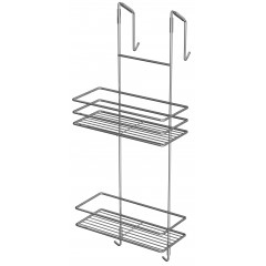 Полка прямая 2-яр для душевой кабины 25см ДК-25232 хром 