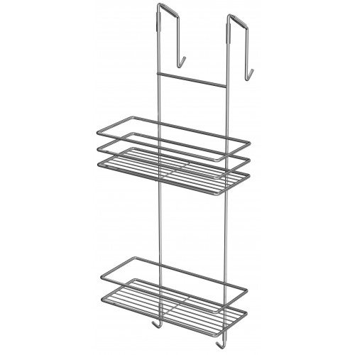 Полиця пряма 2-яр для душової кабіни 25см ДК-25232 хром