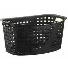 Корзина для білизни 2129 88 Slim Naturel Без кришки 25л чорний 495x360x220 