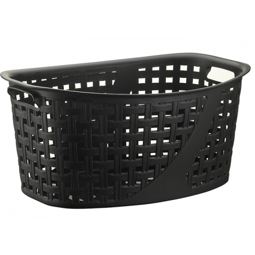 Корзина для білизни 2129 88 Slim Naturel Без кришки 25л чорний 495x360x220 