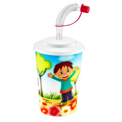 Стакан CM-615 дитячий з трубочкою 2