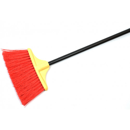 Метла уличная 24см MINI с металлическим черенком красная