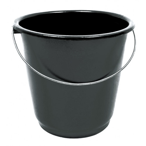 Ведро 10л Д с металлической ручкой черное 