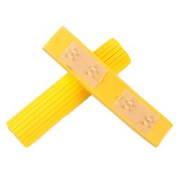 Запаска на швабру бабочка лягушка M03 желтая мягкая 28,5см