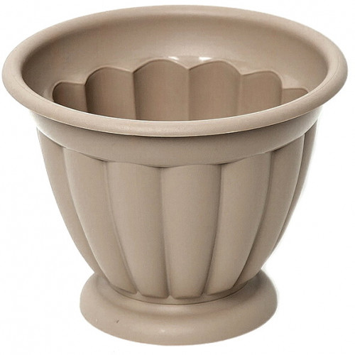 Вазон Афина 20 с подставкой капучино