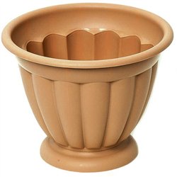 Вазон Афіна 20 з підставкою бежевий