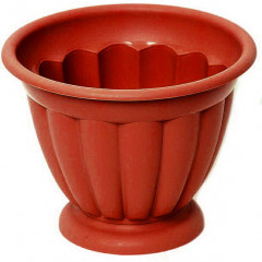 Вазон Афина 23 с подставкой терракот