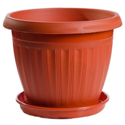Вазон Бутон 130 с подставкой D120 терракот
