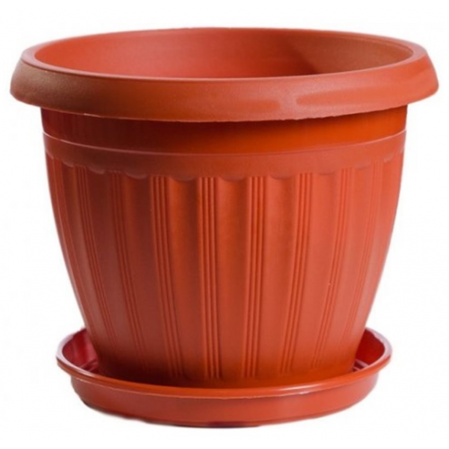 Вазон Бутон 155 с подставкой D130 терракот