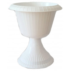 Вазон на ножке Гаваи 33 белый