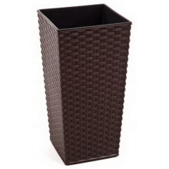 Вазон Фінезія підлоговий ротанг 190х190 572 мокко