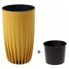 Вазон Мира высокий 300 983-15 горчичный