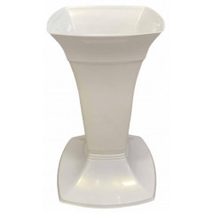 Ваза для квітів 30см 527-62 білий перламутр