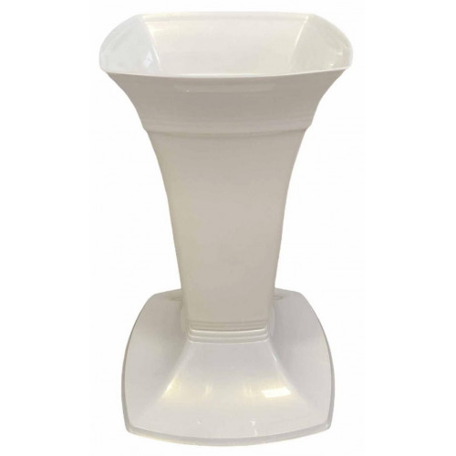 Ваза для цветов 30см 527-62 белый перламутр