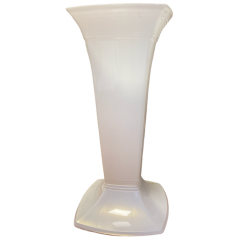 Ваза для квітів 39см 528-62 білий перламутр