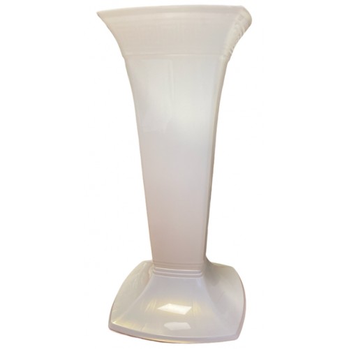 Ваза для квітів 39см 528-62 білий перламутр